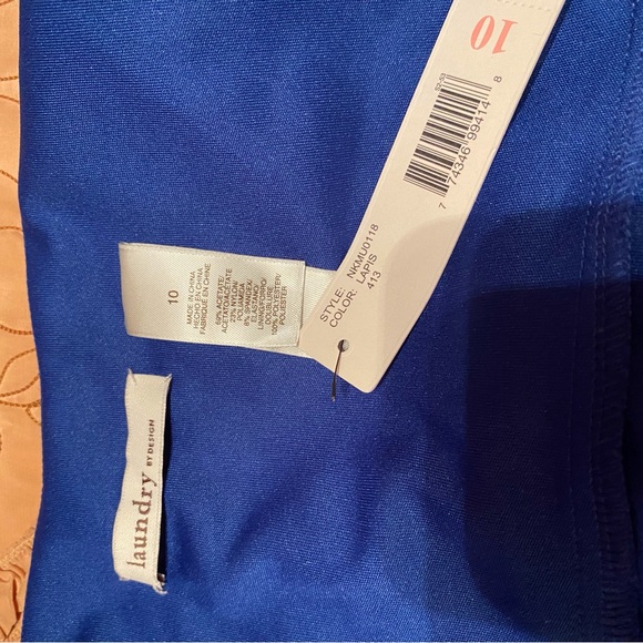 Laundry by Design Lapis spaghetti strap dress sz.10 NWT - Picture 9 of 14